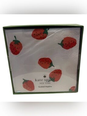 Kate Spade New York Strawberry Cocktail Napkins Set of 50 - NWT **